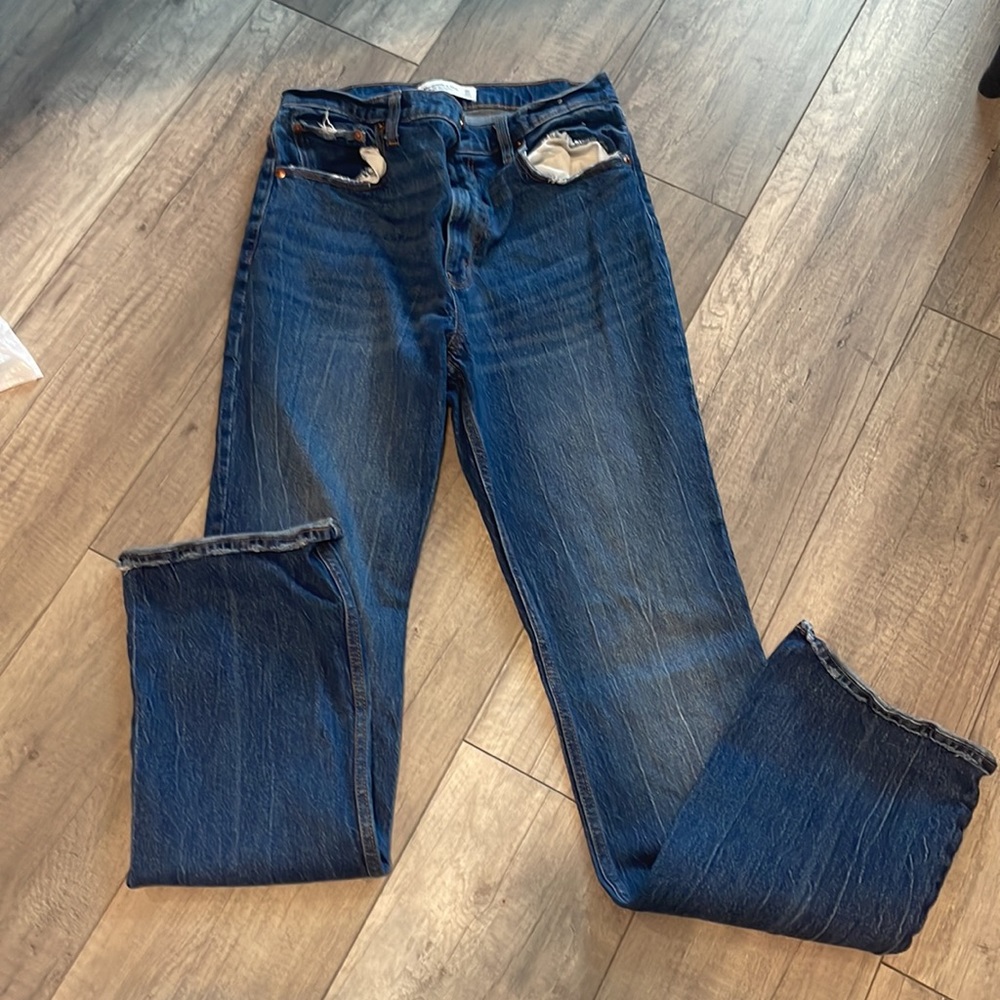 •Abercrombie & Fitch• The 70’s Vintage Flare Ultra High Rise Jeans 10 LONG